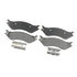 17D702MH by ACDELCO - Disc Brake Pad Set - Front, Bonded, Semi-Metallic, with Mounting Hardware