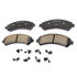 17D726CHF1 by ACDELCO - Disc Brake Pad - Bonded, Ceramic, Revised F1 Part Design, with Hardware