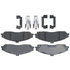 17D731CH by ACDELCO - Disc Brake Pad Set - Front, Bonded, Ceramic, Original Part Design