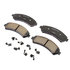 17D726CHF1 by ACDELCO - Disc Brake Pad - Bonded, Ceramic, Revised F1 Part Design, with Hardware