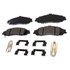 17D731MHF1 by ACDELCO - Disc Brake Pad Set - Front, Revised F1 Part Design, Semi-Metallic