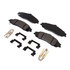 17D731MHF1 by ACDELCO - Disc Brake Pad Set - Front, Revised F1 Part Design, Semi-Metallic