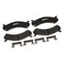 17D784SDH by ACDELCO - Disc Brake Pad Set - Front, Ceramic, Bonded, with Mounting Hardware