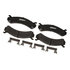 17D784SDH by ACDELCO - Disc Brake Pad Set - Front, Ceramic, Bonded, with Mounting Hardware