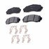 17D833MH by ACDELCO - Disc Brake Pad Set - Front, Bonded, Semi-Metallic, with Mounting Hardware