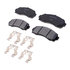 17D833MH by ACDELCO - Disc Brake Pad Set - Front, Bonded, Semi-Metallic, with Mounting Hardware