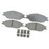 17D803CH by ACDELCO - Disc Brake Pad Set - Front, Bonded, Ceramic, Original Part Design