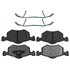 17D843CH by ACDELCO - Disc Brake Pad Set - Front, Bonded, Ceramic, Original Part Design