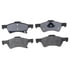 ACDelco 17D857M Disc Brake Pad Set Disc Brake Pad Set - Front, Bonded, Semi-Metallic, without Mounting Hardware