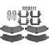 17D882MH by ACDELCO - Disc Brake Pad Set - Front, Bonded, Semi-Metallic, with Mounting Hardware