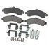 17D882MH by ACDELCO - Disc Brake Pad Set - Front, Bonded, Semi-Metallic, with Mounting Hardware