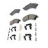 17D882CHF2 by ACDELCO - Disc Brake Pad Set - Front, Ceramic, Bonded, with Mounting Hardware