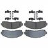 17D913CH by ACDELCO - Disc Brake Pad Set - Front, Bonded, Ceramic, Original Part Design