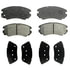 17D924M by ACDELCO - Disc Brake Pad Set - Front, Bonded, Semi-Metallic, without Mounting Hardware