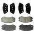 17D924M by ACDELCO - Disc Brake Pad Set - Front, Bonded, Semi-Metallic, without Mounting Hardware