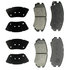 17D924M by ACDELCO - Disc Brake Pad Set - Front, Bonded, Semi-Metallic, without Mounting Hardware