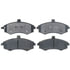 ACDelco 17D941C Disc Brake Pad Set Disc Brake Pad Set - Front, Bonded, Ceramic, without Mounting Hardware