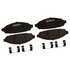 17D931MHPVF1 by ACDELCO - Disc Brake Pad Set - Front, Bonded, Revised F1 Part Design, Semi-Metallic