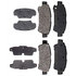 17D995M by ACDELCO - Disc Brake Pad Set - Rear, Bonded, Semi-Metallic, without Mounting Hardware