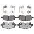 17D999CH by ACDELCO - Disc Brake Pad Set - Rear, Bonded, Ceramic, Original Part Design