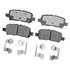 17D999CH by ACDELCO - Disc Brake Pad Set - Rear, Bonded, Ceramic, Original Part Design