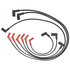 9466G by ACDELCO - Spark Plug Wire Set - Solid Boot, Silicone Insulation, 1.225 kOhm, Snap Lock
