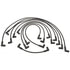 9628M by ACDELCO - Spark Plug Wire Set - Solid Boot, Silicone Insulation, 90 Degrees, Snap Lock