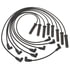 ACDelco 9718K Spark Plug Wire Set Spark Plug Wire Set - Solid Boot, Silicone Insulation, 30 kOhm, Straight
