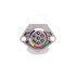 055062 by VELVAC - 7-Way, Two Hole Socket with Push Terminals - Non-Corrosive, Reinforced Nylon Housing