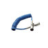 590135 by VELVAC - Coiled Cable - 12' Tailgate Lift Power Cable Assembly, 2 Gauge, Blue Jacketed