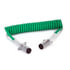 Velvac 590161 ABS Coiled Cable Seven-Way ABS Coiled Cable Assemblies, 1/8, 2/10, 4/12 Gauge, 15 ft. Working Length, Two 12"