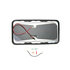 709309 by VELVAC - Door Mirror Glass - Heated Glass w/ Bezel