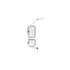 712897 by VELVAC - Door Mirror - Post Office White, Driver Side