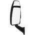 Velvac 713811 Door Mirror 2025 Full Flat w/ Top Hat Series Door Mirror - Black, Driver Side