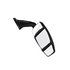 714392 by VELVAC - 2025 Deluxe w/ Top Hat Series Door Mirror - Black, Passenger Side