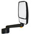 Velvac 714435 Door Mirror 2030 Series Door Mirror - Black, 9" Radius Base, 14" Lighted Arm, VMAX II Head, Driver Side