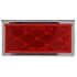 32 by TRUCK-LITE - Signal-Stat Reflector - 1 x 3" Rectangle, Red, Acrylic Adhesive Mount