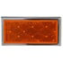 32A by TRUCK-LITE - Signal-Stat Reflector - 1 x 3" Rectangle, Yellow, Acrylic Adhesive Mount