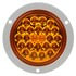 4053A by TRUCK-LITE - Signal-Stat Turn Signal / Parking Light - LED, Yellow Round, 24 Diode, Flange, 12V, Gray Polycarbonate Trim