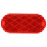 54 by TRUCK-LITE - Signal-Stat Reflector - 2 x 4" Oval, Red, 2 Screw or Adhesive Mount