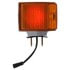 70352 by TRUCK-LITE - Pedestal Light - Incandescent, Red/Yellow Square, 2 Bulb, Left-hand, Dual Face, 3 Wire, 2 Stud, Chrome, Integral Plug