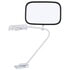7218 by TRUCK-LITE - Signal-Stat Door Mirror - 15.75 x 9.38 in., Silver Stainless Steel, Flat Mirror, Right Hand Door