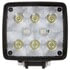 8155 by TRUCK-LITE - Signal-Stat Work Light - 4x3.75 in. Rectangular LED, Black Housing, 8 Diode, 12-36V, Stud, 540 Lumen