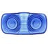9007B by TRUCK-LITE - Signal-Stat Marker Light Lens - Oval, Blue, Acrylic, Snap-Fit Mount
