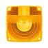 9078A by TRUCK-LITE - Signal-Stat Pedestal Light Lens - Signal-Stat, Square, Yellow, Acrylic, For Pedestal Lights (4854, 4855), 4 Screw