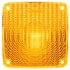 Truck-Lite 9079A Side Marker Light Signal-Stat Pedestal Light Lens - Signal-Stat, Square, Yellow, Polycarbonate, For Pedestal