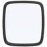 97676 by TRUCK-LITE - Door Mirror - 6 x 6.5 in., White Stainless Steel, Flat Mirror, Universal