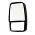 714582 by VELVAC - Deluxe Right Side Mirror Head Assembly, Black, with Heated/Remote Control Adjustable Flat Glass