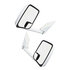 Velvac 714595 Door Mirror 2020 Standard Door Mirror - White, 86" Body Width, 9.50" Arm, Standard Head