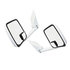 Velvac 714595 Door Mirror 2020 Standard Door Mirror - White, 86" Body Width, 9.50" Arm, Standard Head